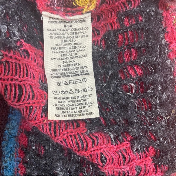 Free People Aztec Patterned Duster Cardigan, Hooded, Small, Boho, Beautiful! - Picture 8 of 9